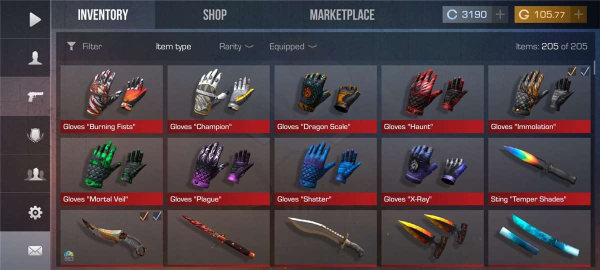 Complete All Type Knife Skin, Great K/D, Batl